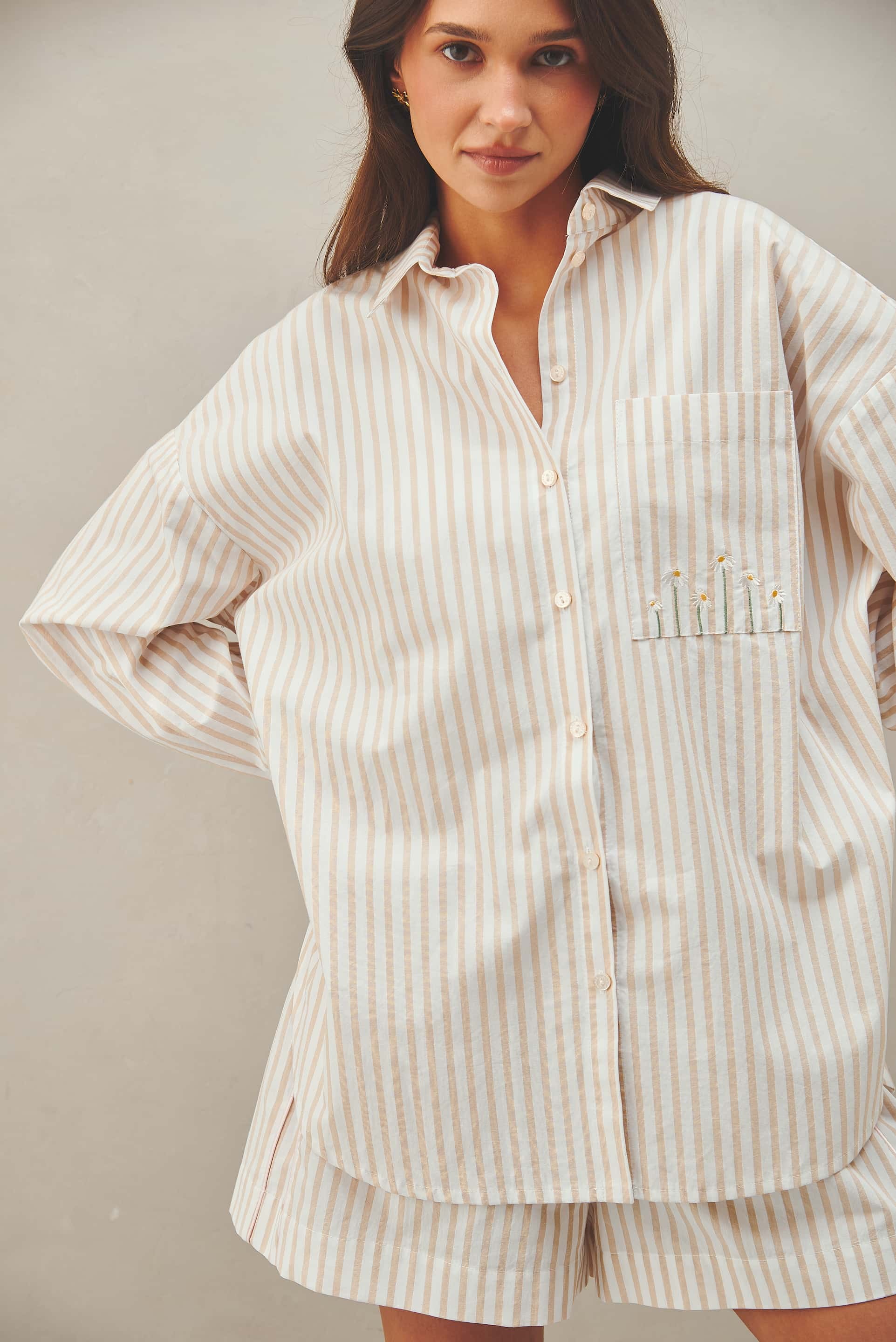 JESSICA BEIGE STRIPES