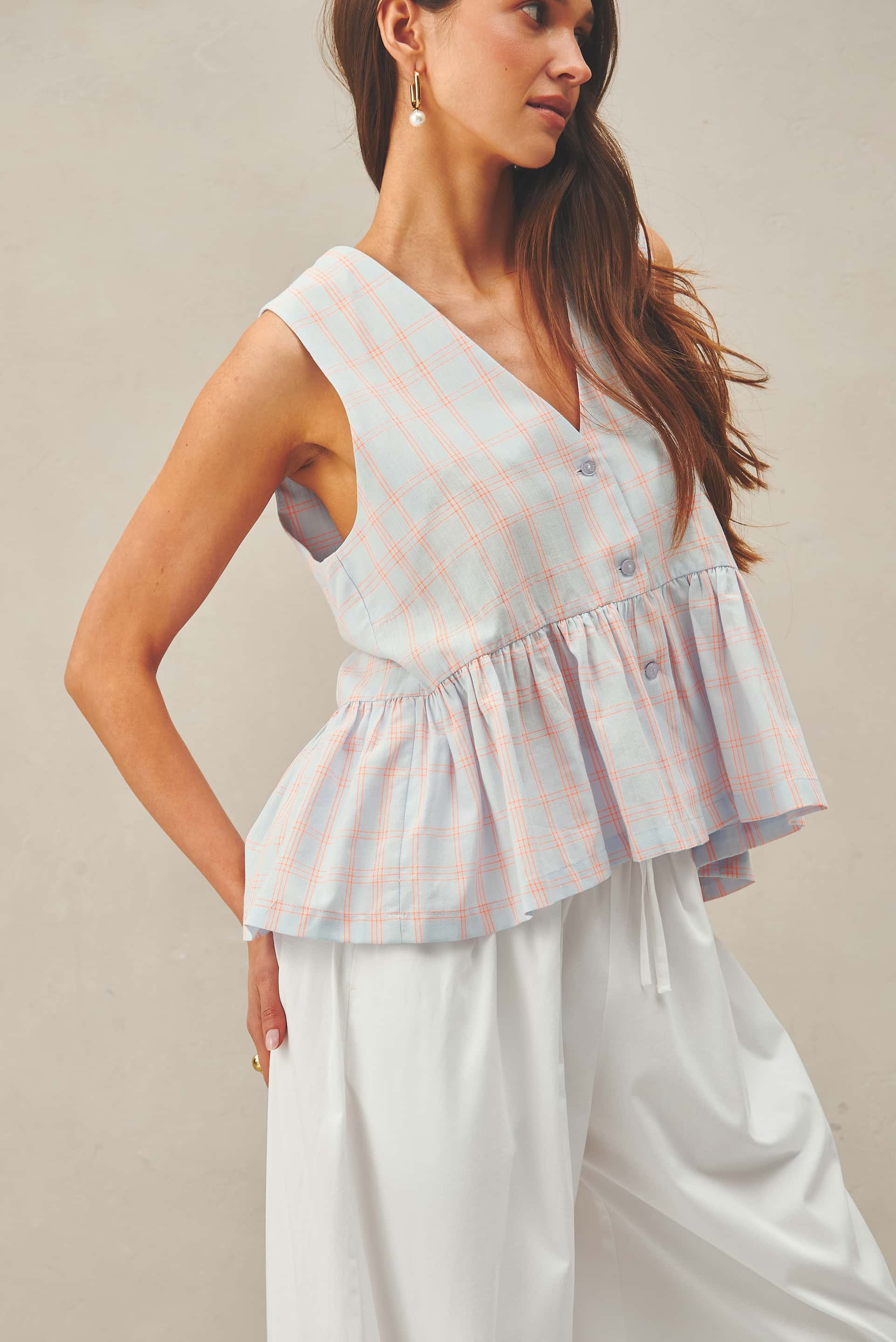 PERLINA BLUE AND ORANGE