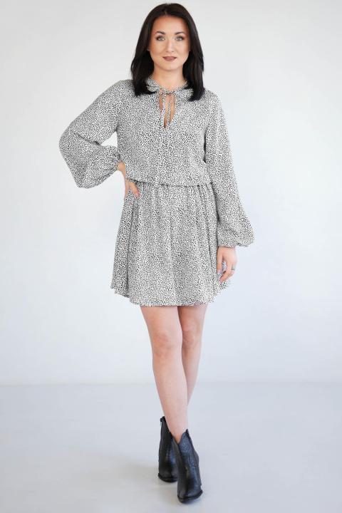 ELENA BRIGHT DOTS DRESS - Naree