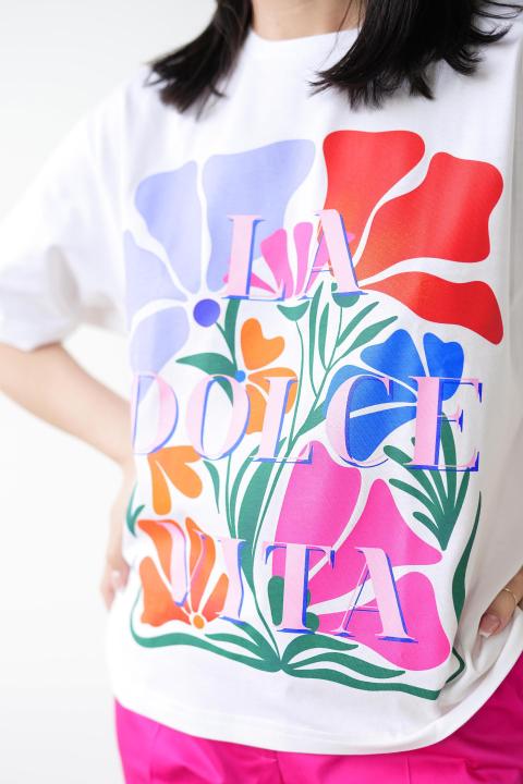 T-SHIRT LA DOLCE VITA - Naree