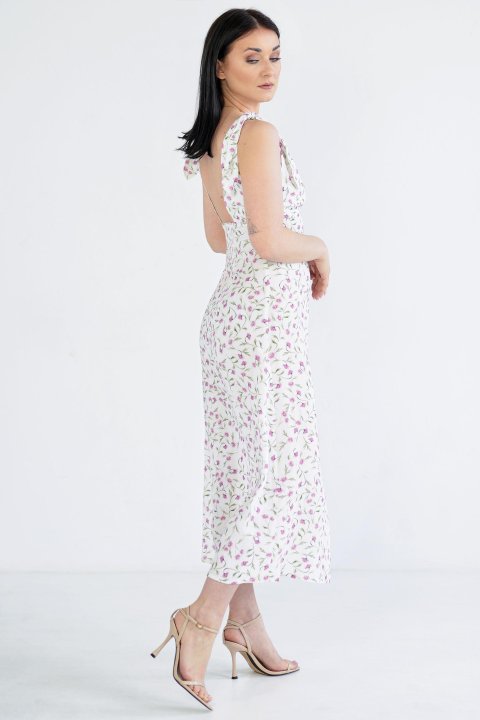 CAPRI PINK FLOWER DRESS - Naree