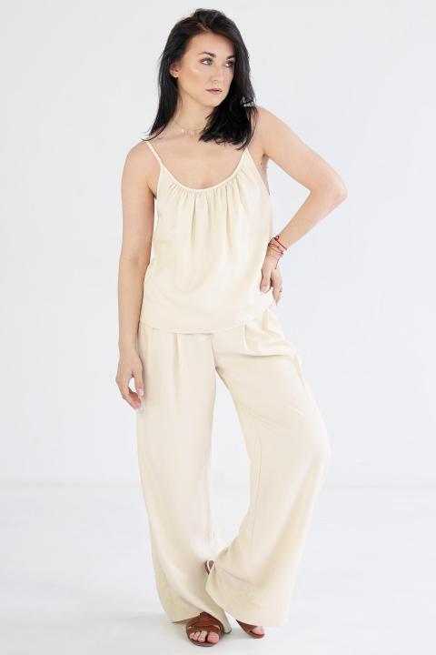 GRETA CREAM TOP - Naree