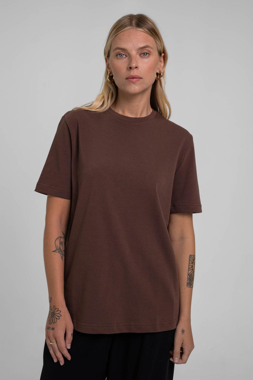 Brown t shirt on sale