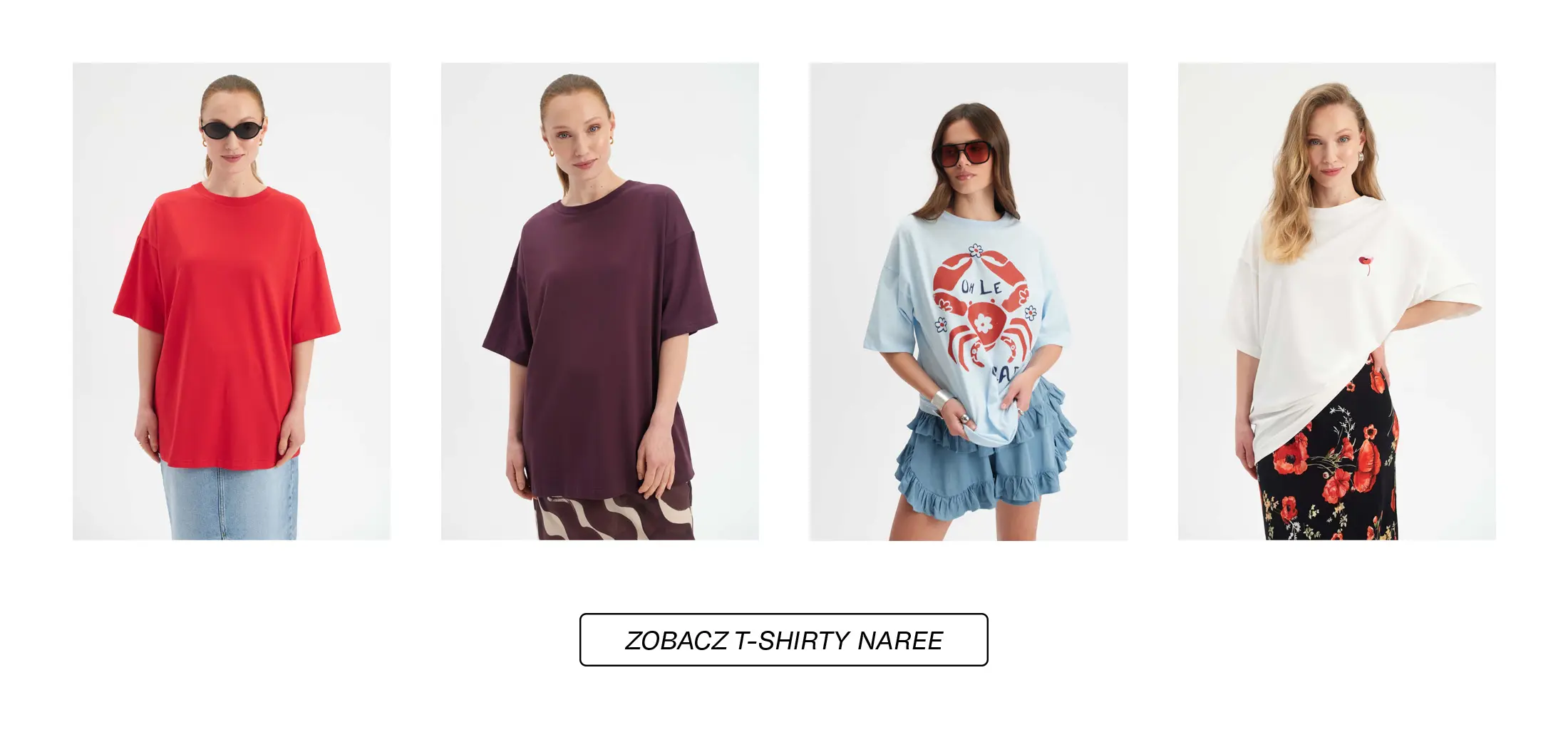 t-shirty oversize naree