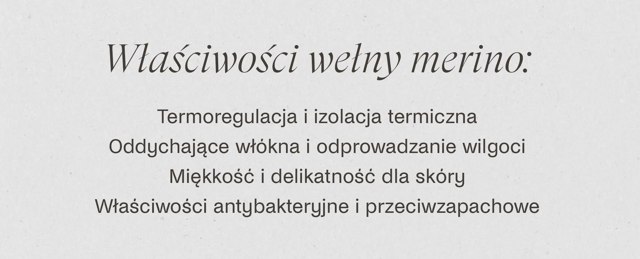 Właściwości wełny merino