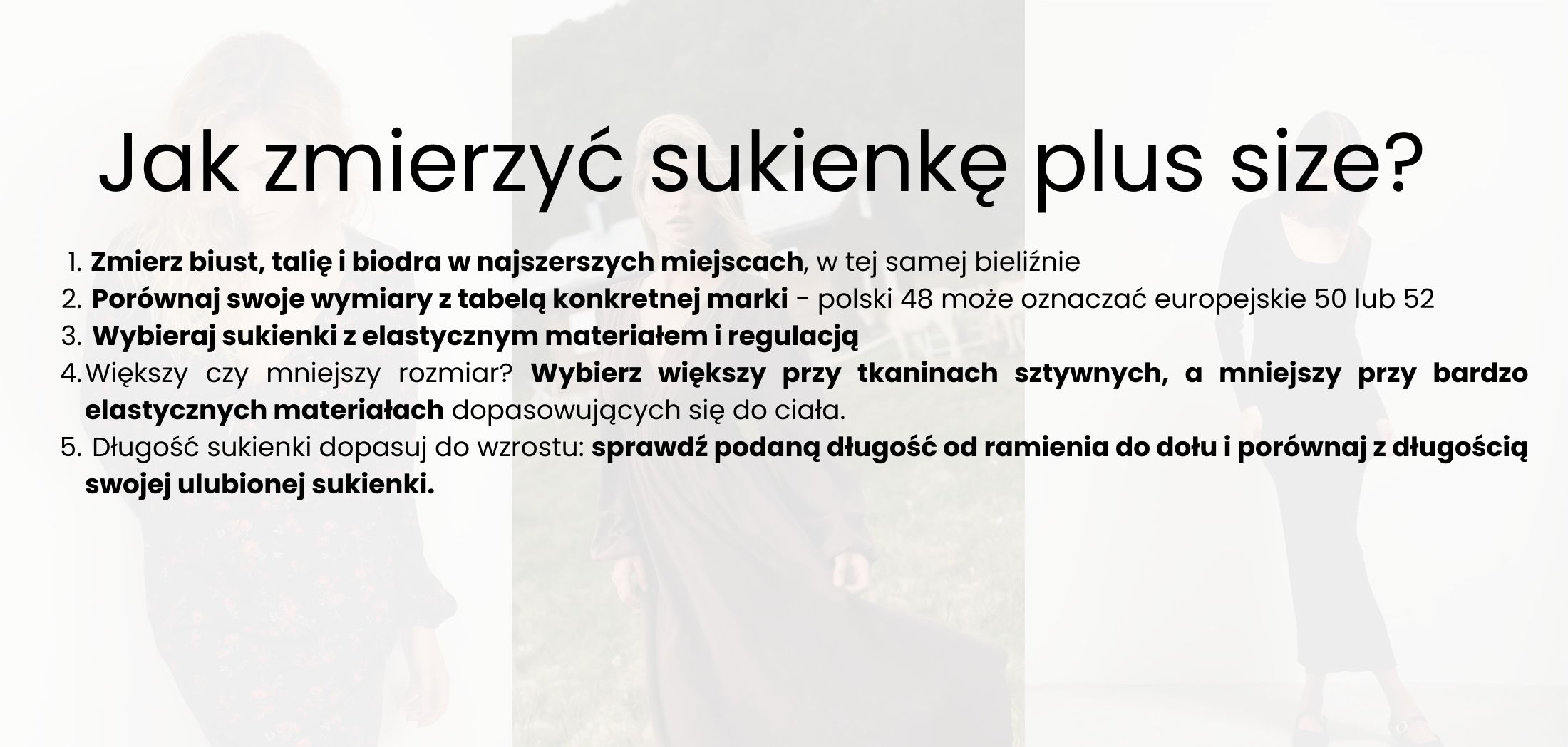 Jak mierzyć sukienki?
