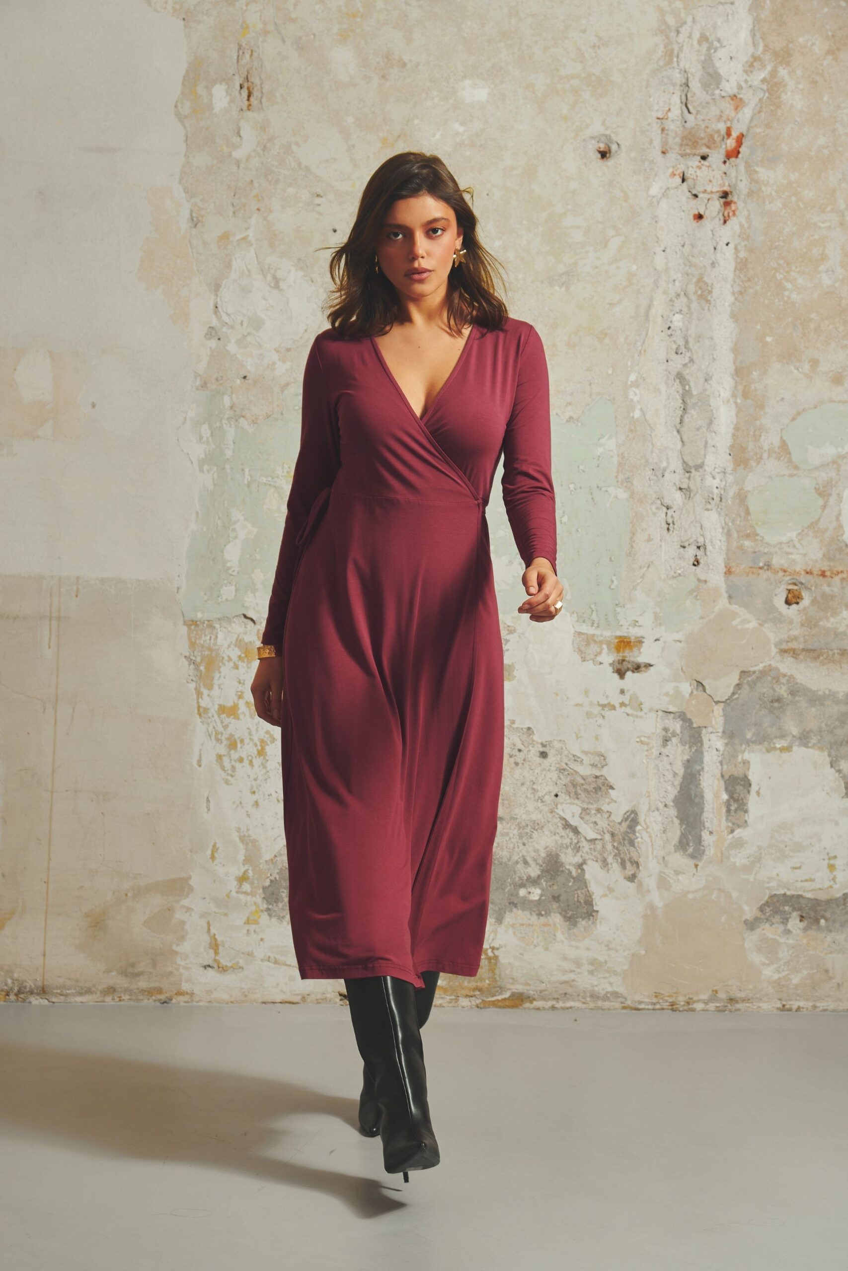 Sukienka Vienna Burgundy Naree