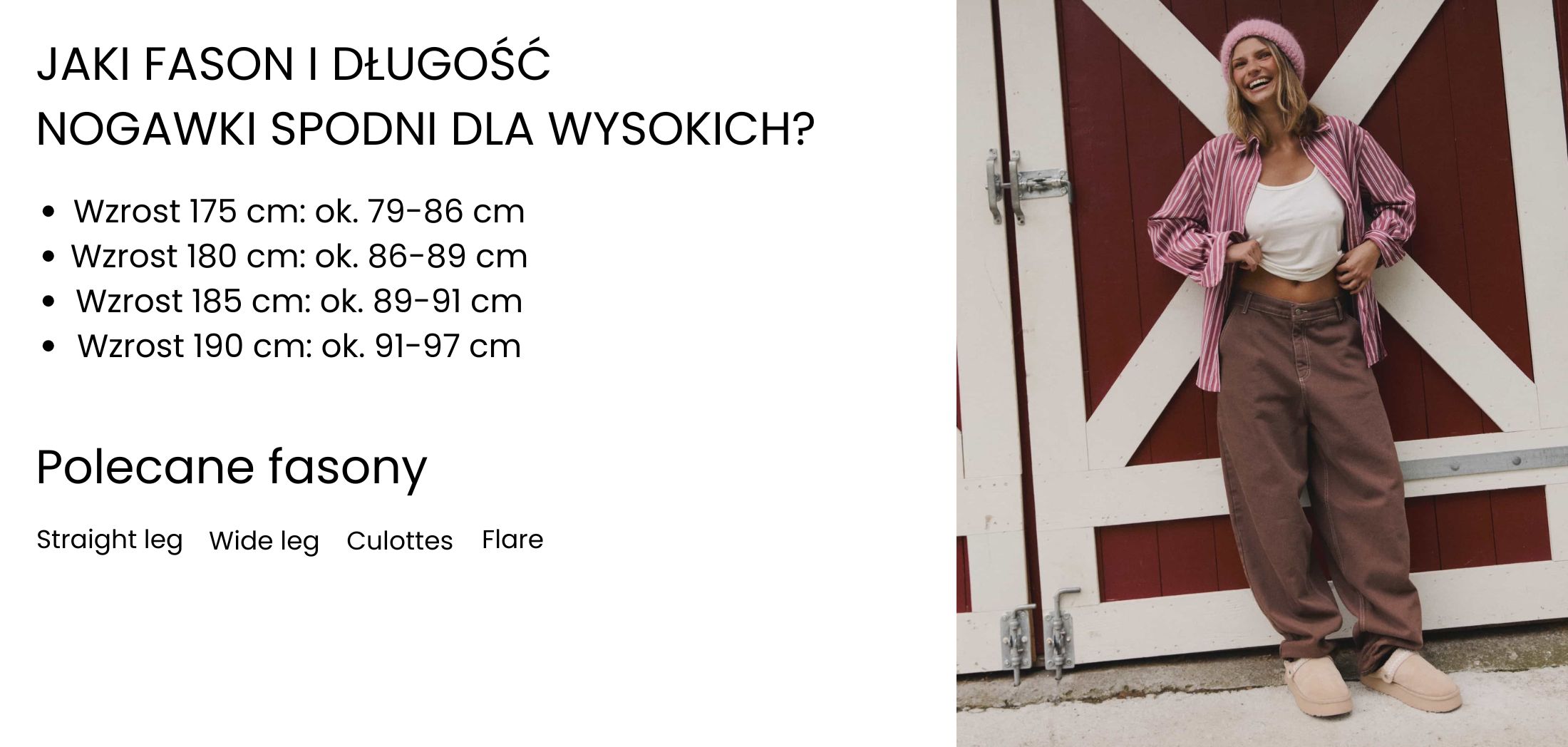 jakie spodnie dla wysokich