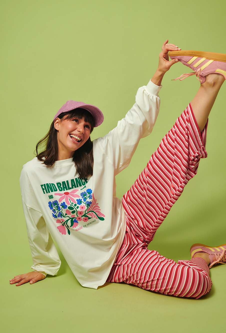 t-shirt oversize z nadrukiem