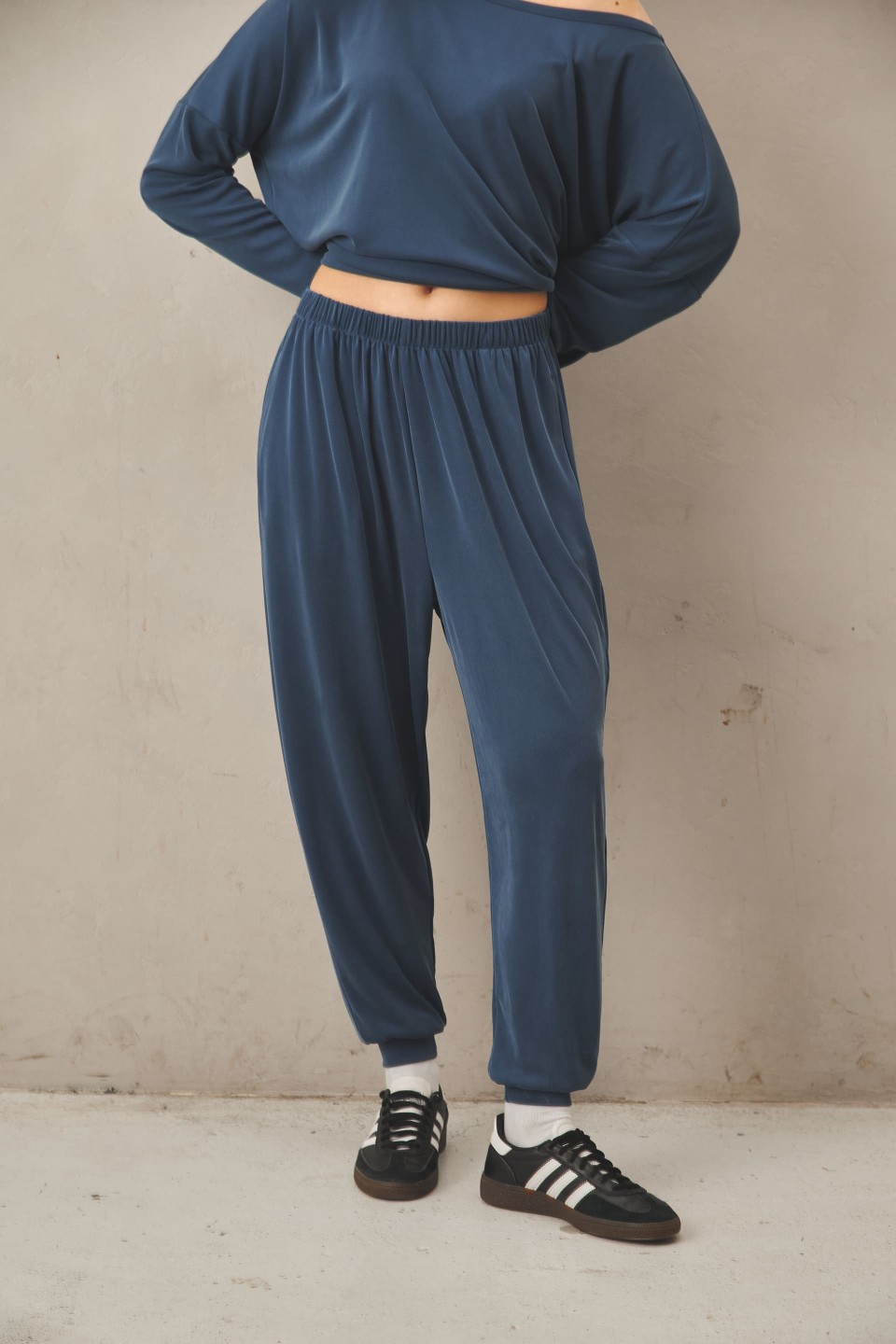 YOGA PANTS DARK BLUE (Rozmiar: M)