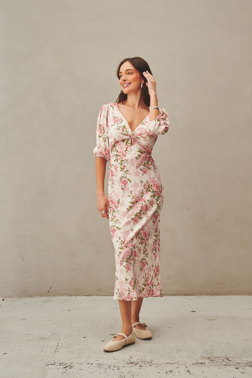 AWRIL PINK FLOWERS (Rozmiar: M)