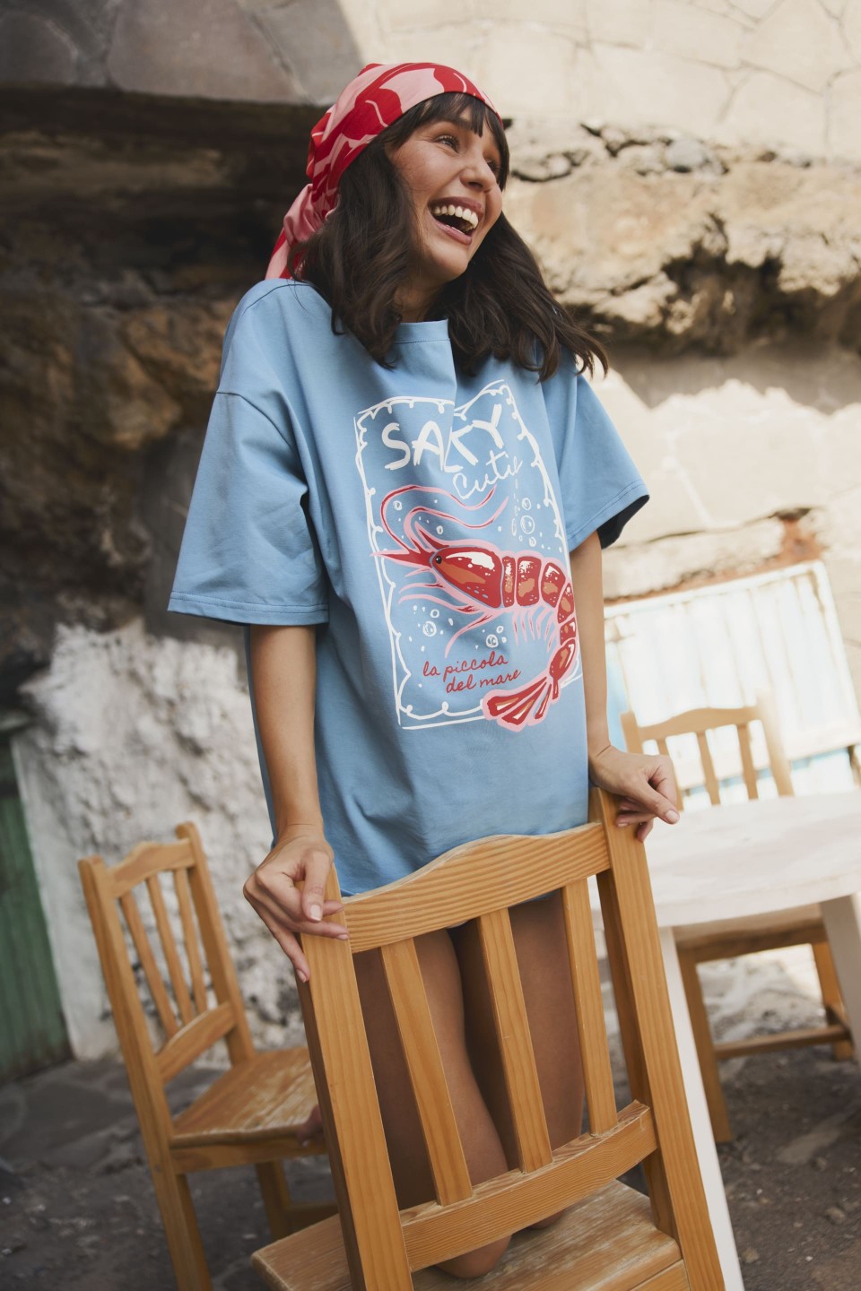 T-SHIRT OVERSIZE SALTY CUTIE (Rozmiar: S)